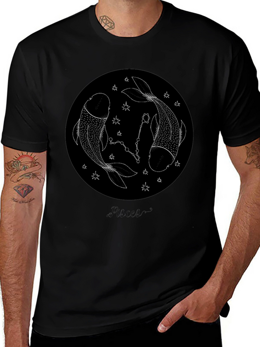 Pisces Zodiac T-Shirt - Stylish Astrological Design