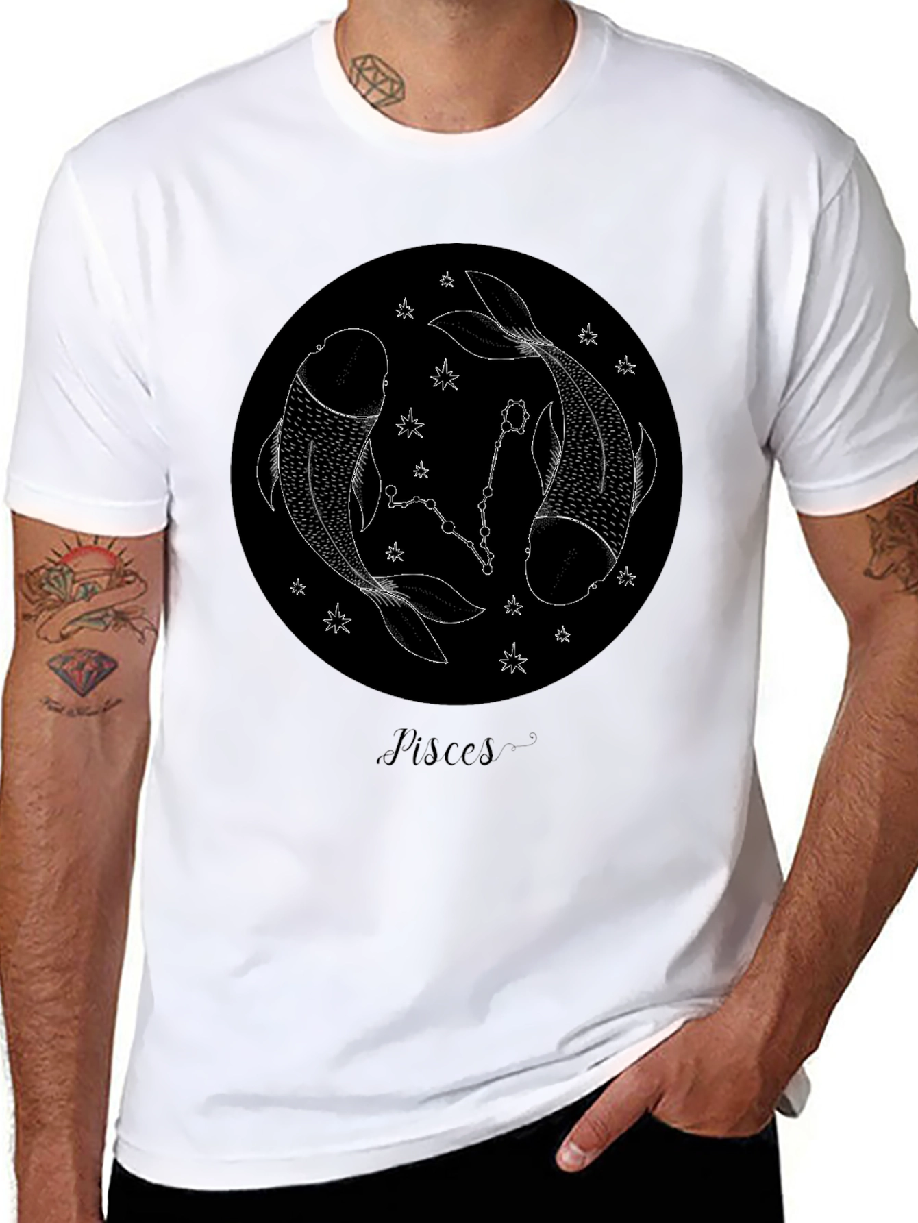 Pisces Zodiac T-Shirt - Stylish Astrological Design