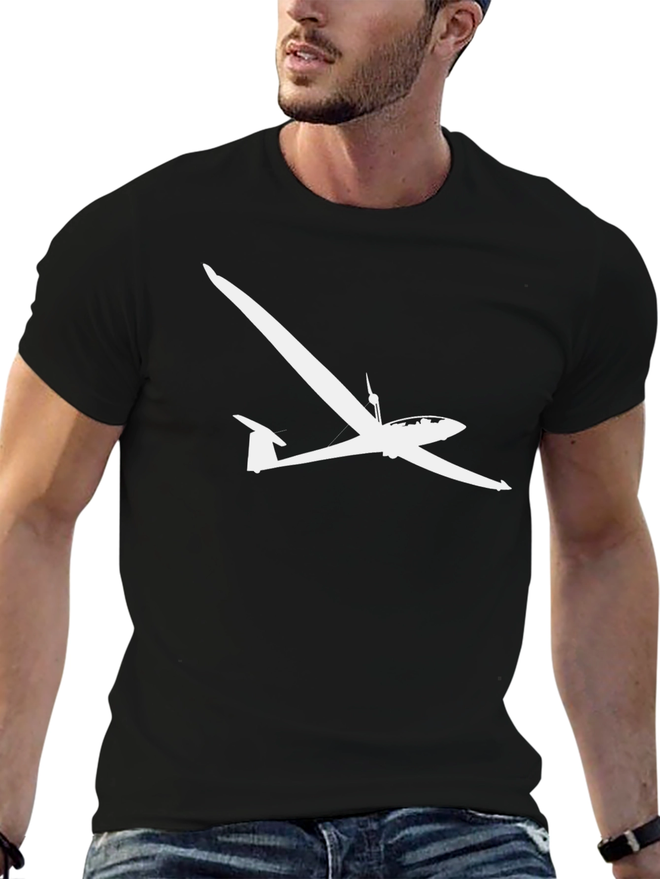 Glider Plane Graphic T-Shirt - Soaring Style