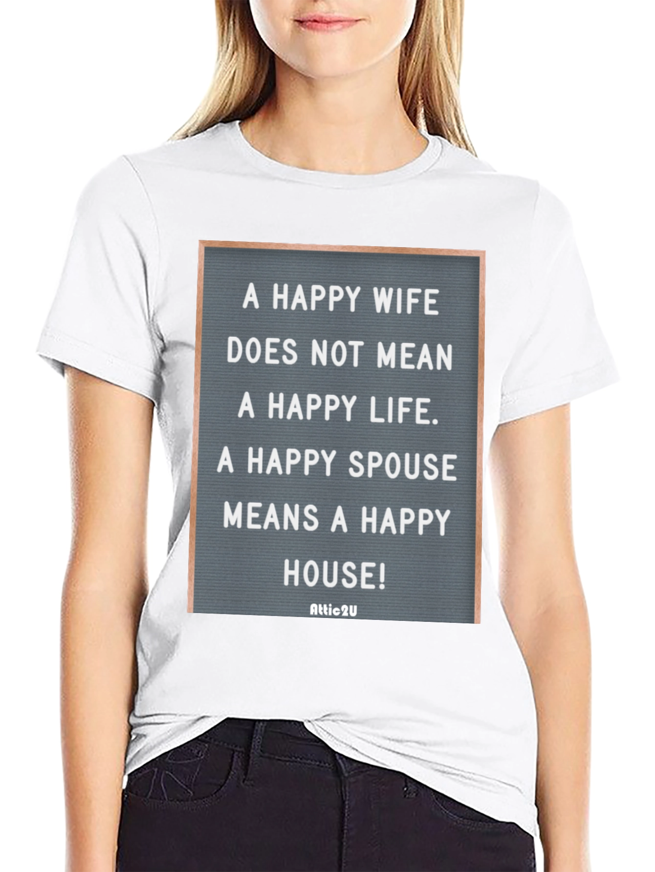 Happy Spouse T-Shirt - Funny Marriage Quote