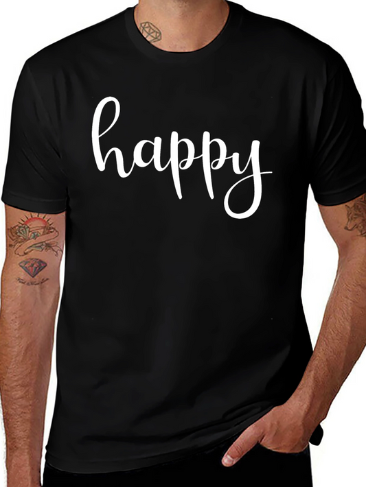 Happy Graphic Tee - Stylish & Comfortable