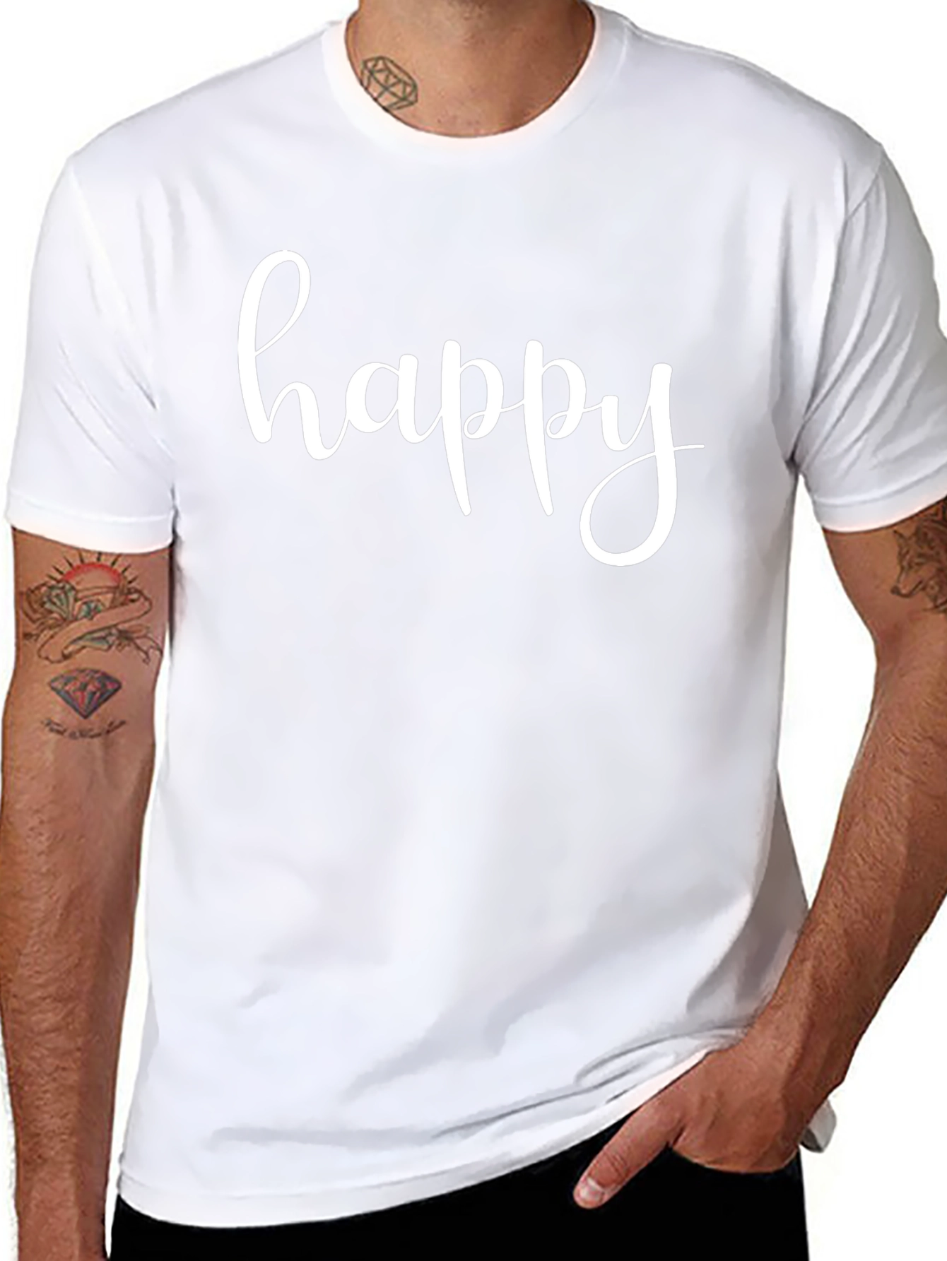 Happy Graphic Tee - Stylish & Comfortable