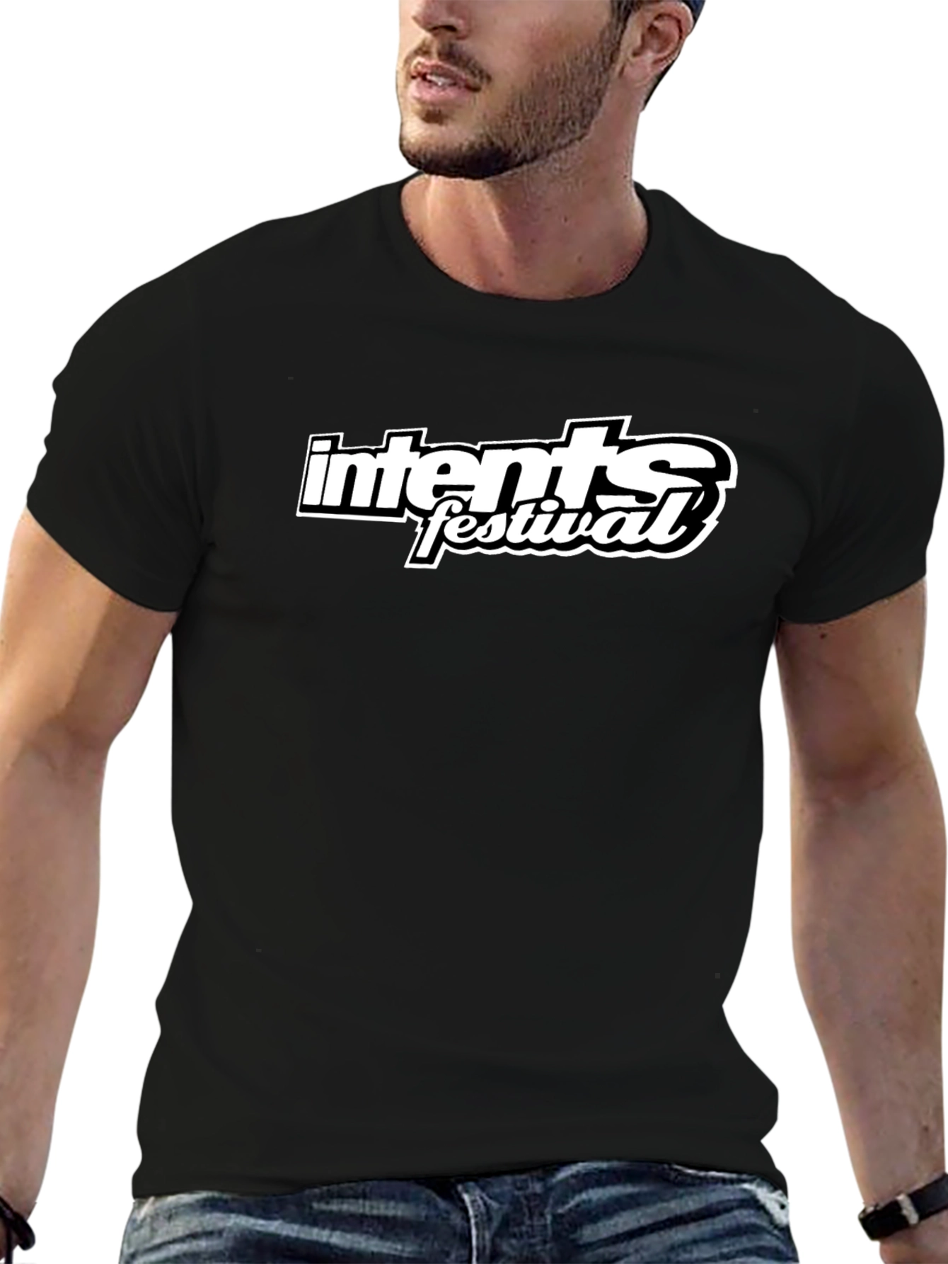 Intent Festival Black T-Shirt Graphic Tee