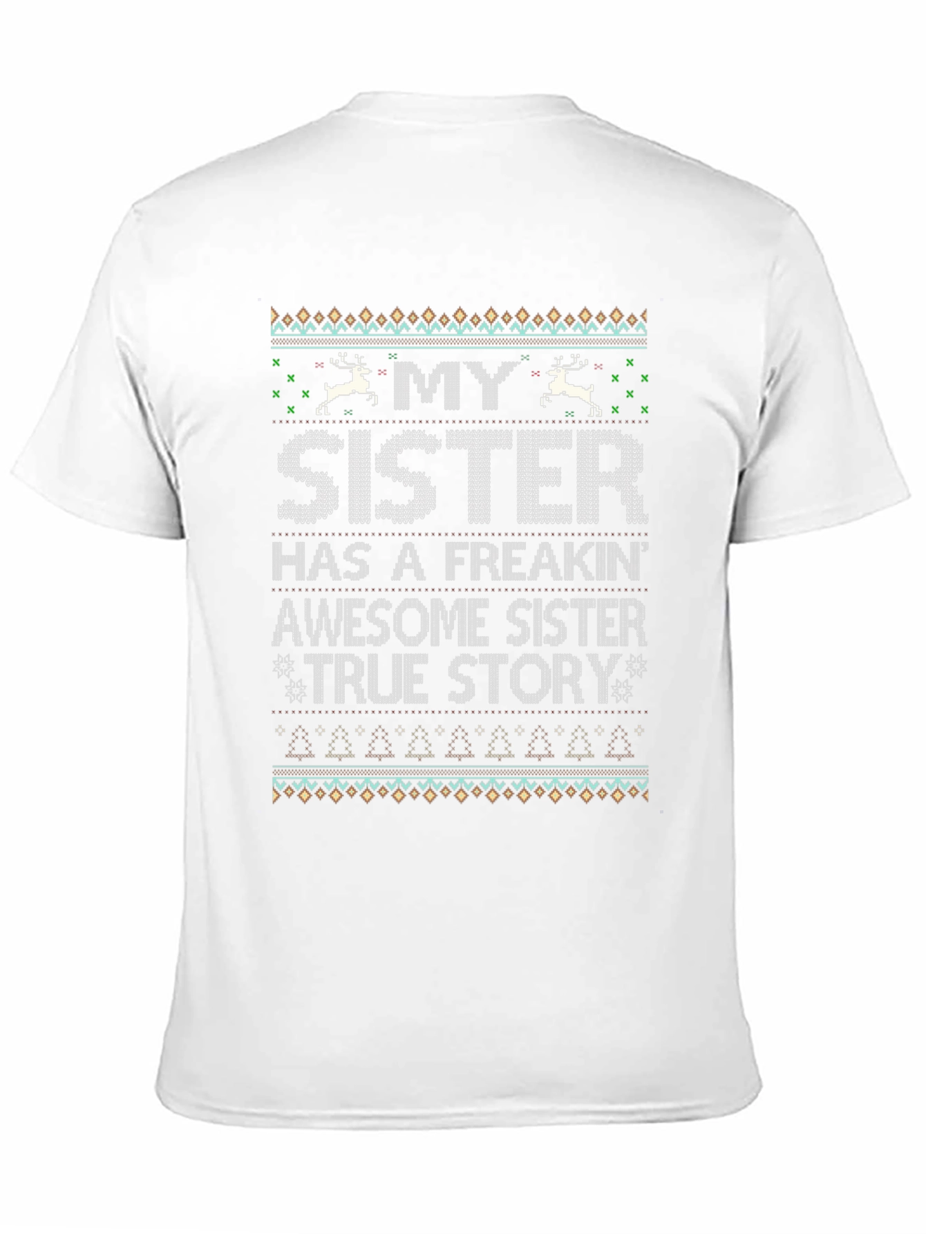 Funny Sister Ugly Sweater T-Shirt
