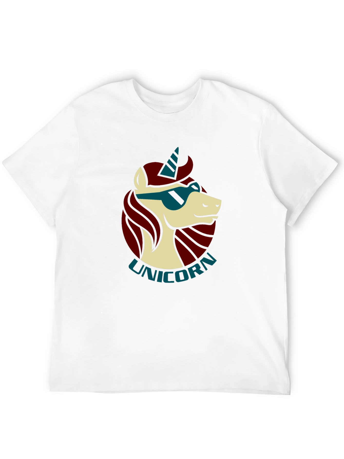 Cool Unicorn Graphic Black T-Shirt
