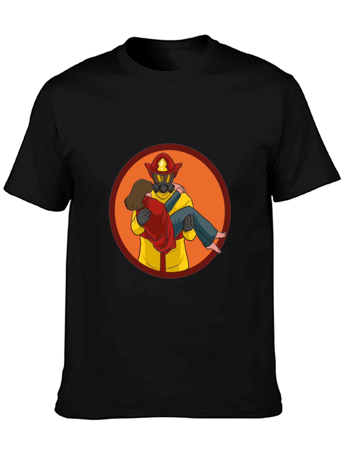 Firefighter Rescue Graphic T-Shirt
