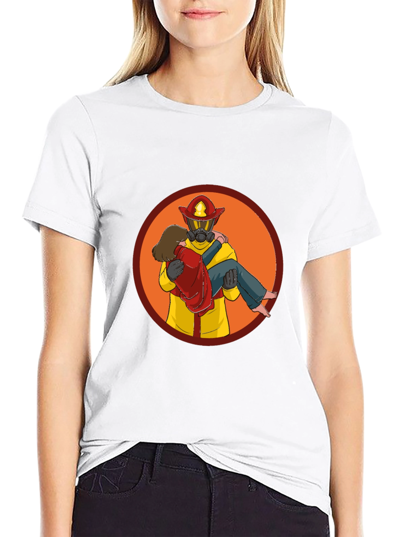 Firefighter Rescue Graphic T-Shirt