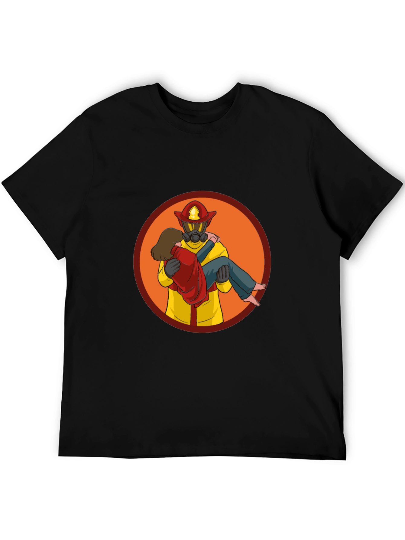 Firefighter Rescue Graphic T-Shirt