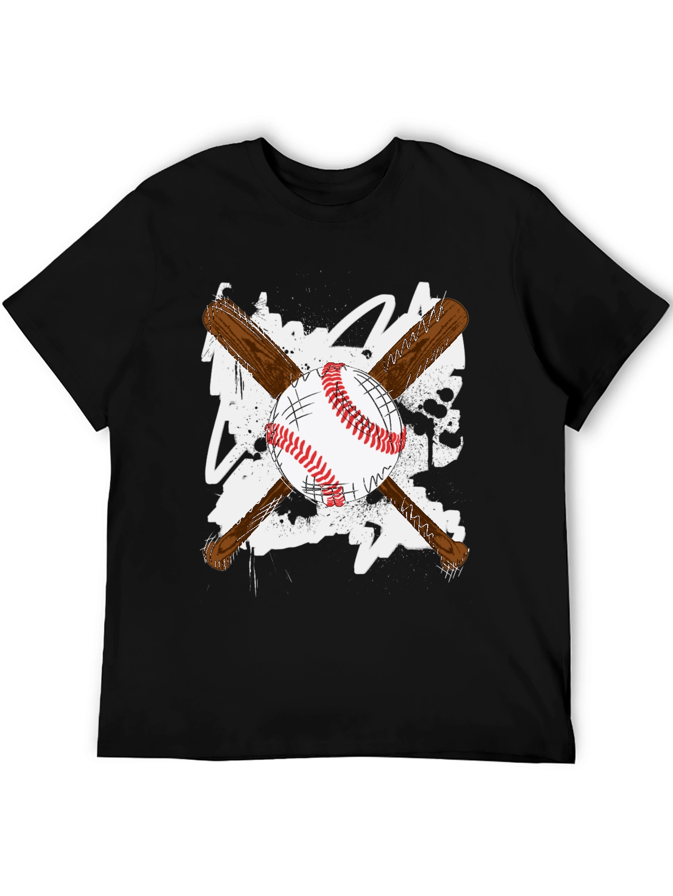Baseball Bats & Ball Graphic T-Shirt