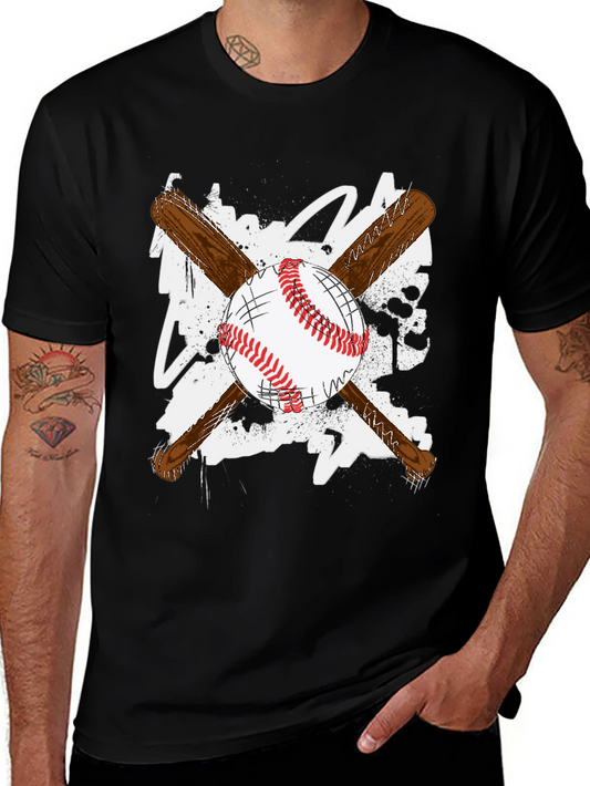 Baseball Bats & Ball Graphic T-Shirt