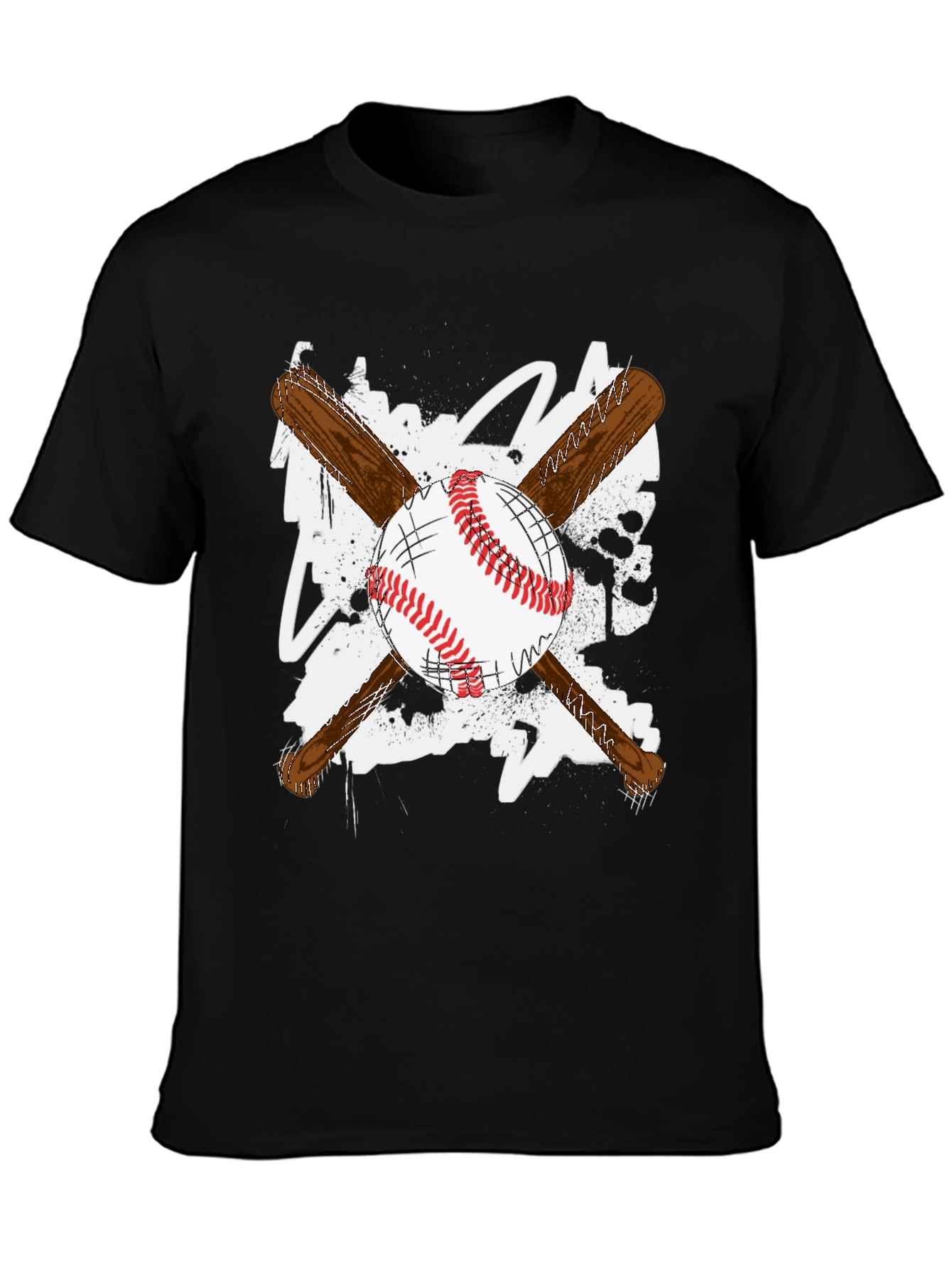 Baseball Bats & Ball Graphic T-Shirt