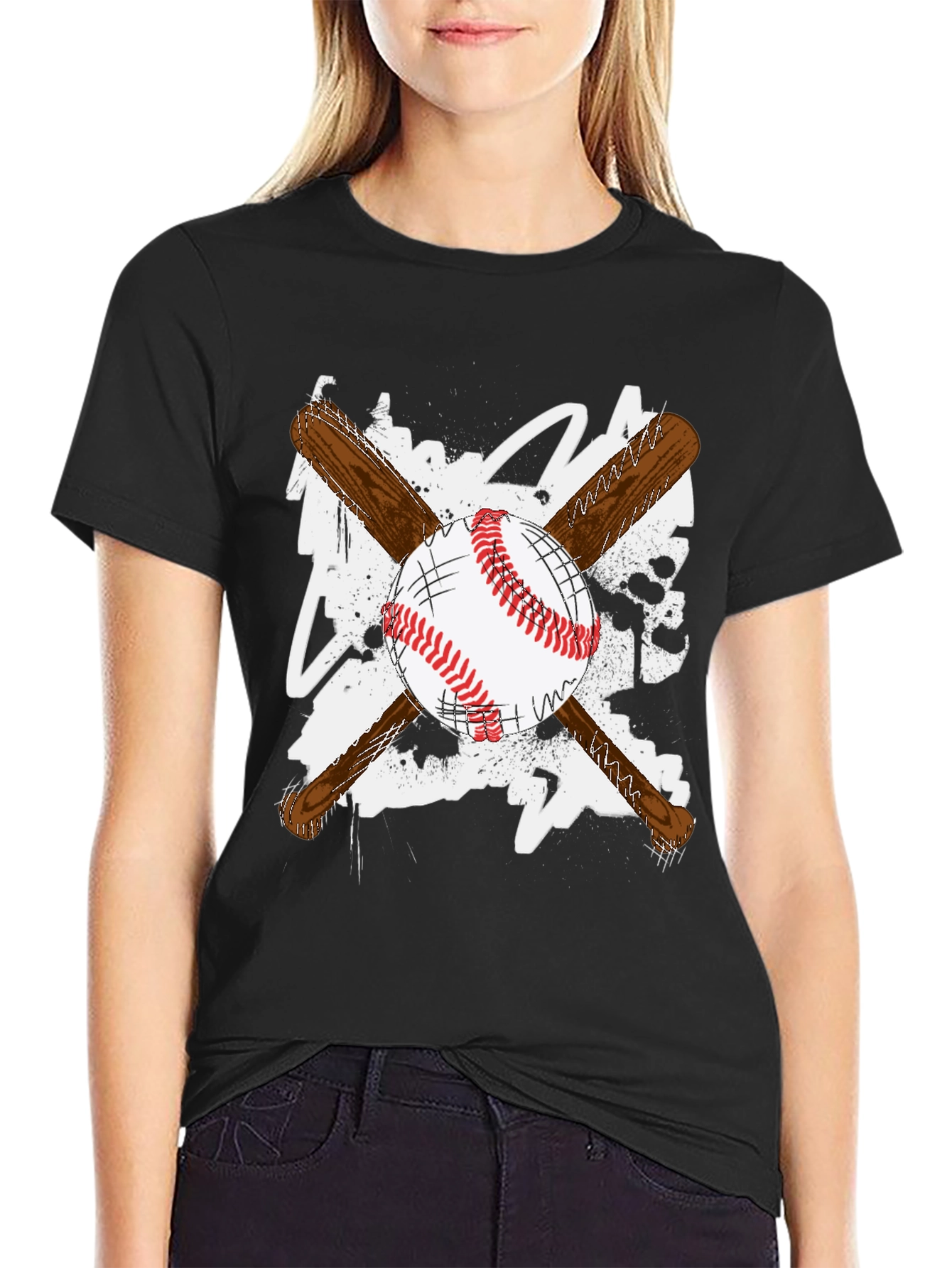 Baseball Bats & Ball Graphic T-Shirt