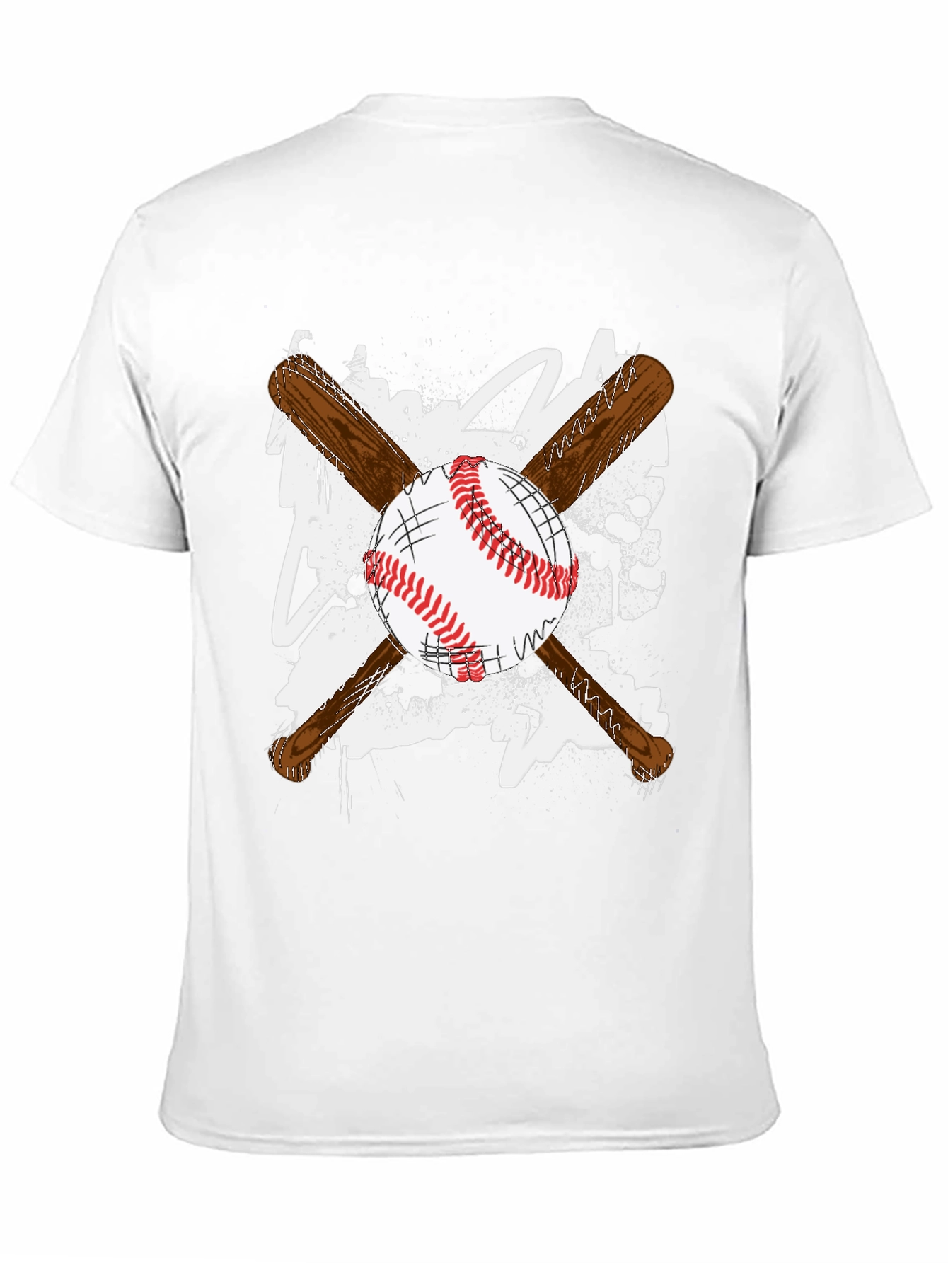Baseball Bats & Ball Graphic T-Shirt