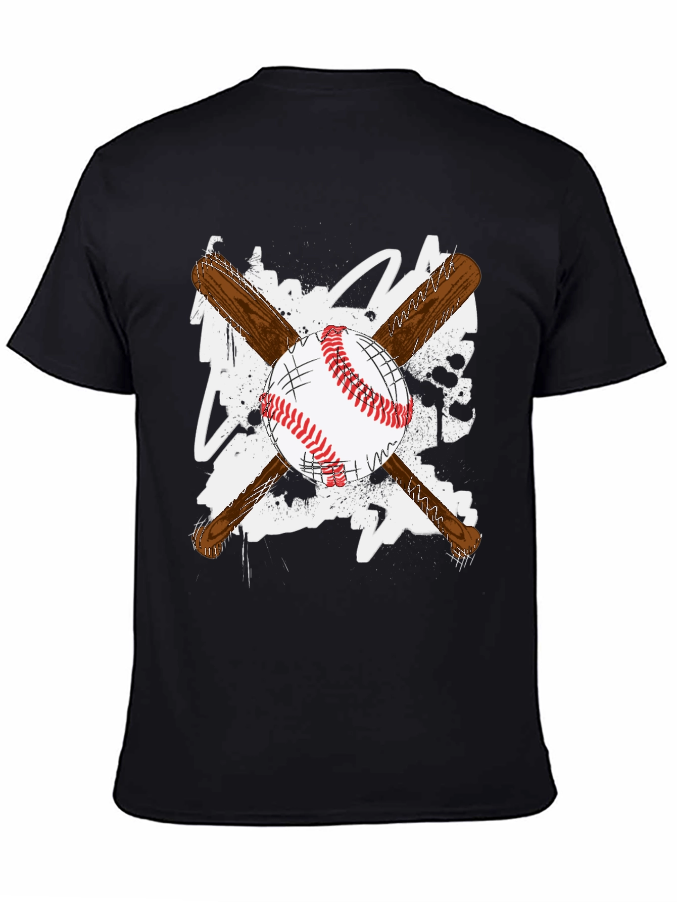 Baseball Bats & Ball Graphic T-Shirt