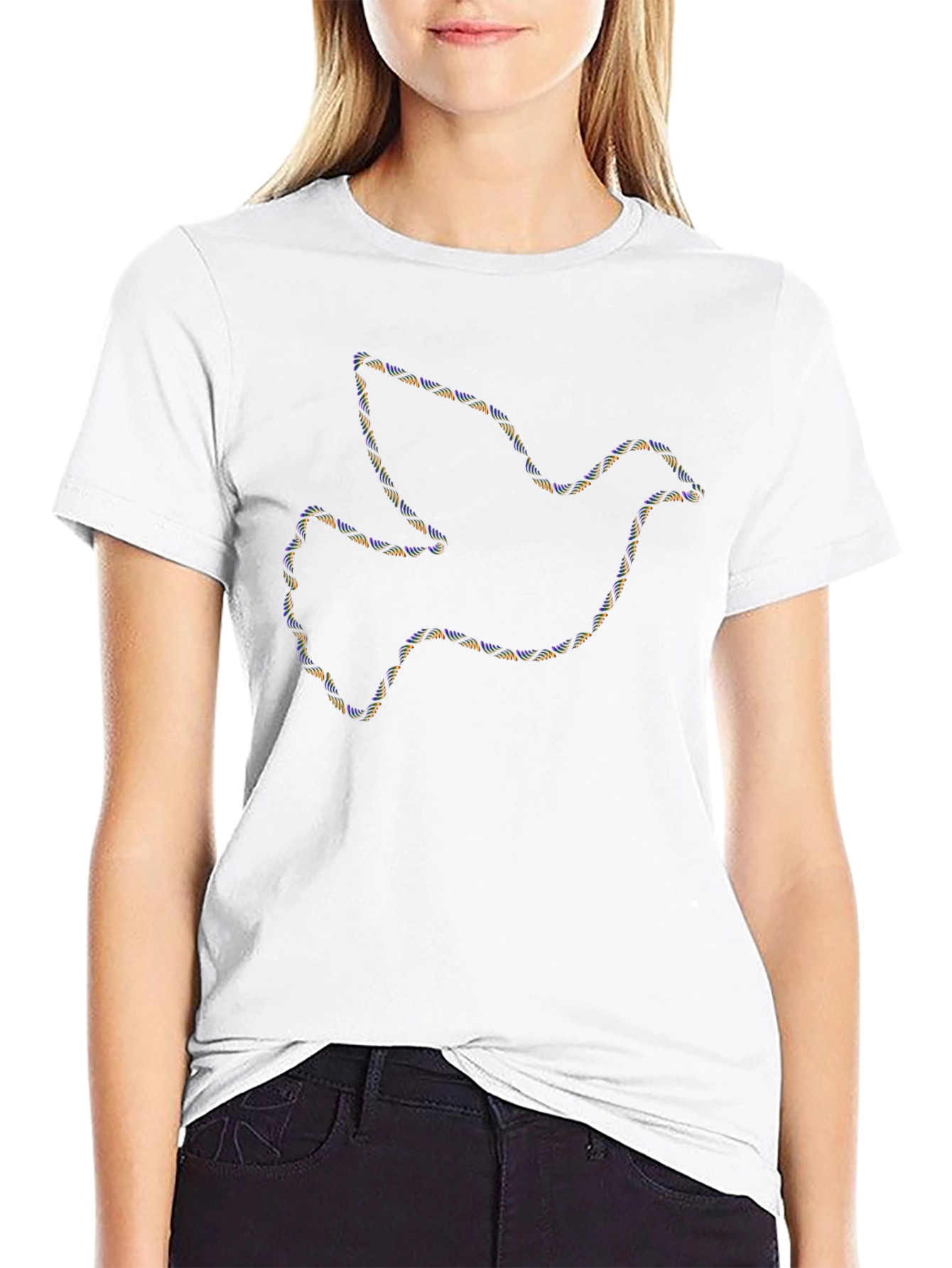Dove DNA Graphic Print Black T-Shirt