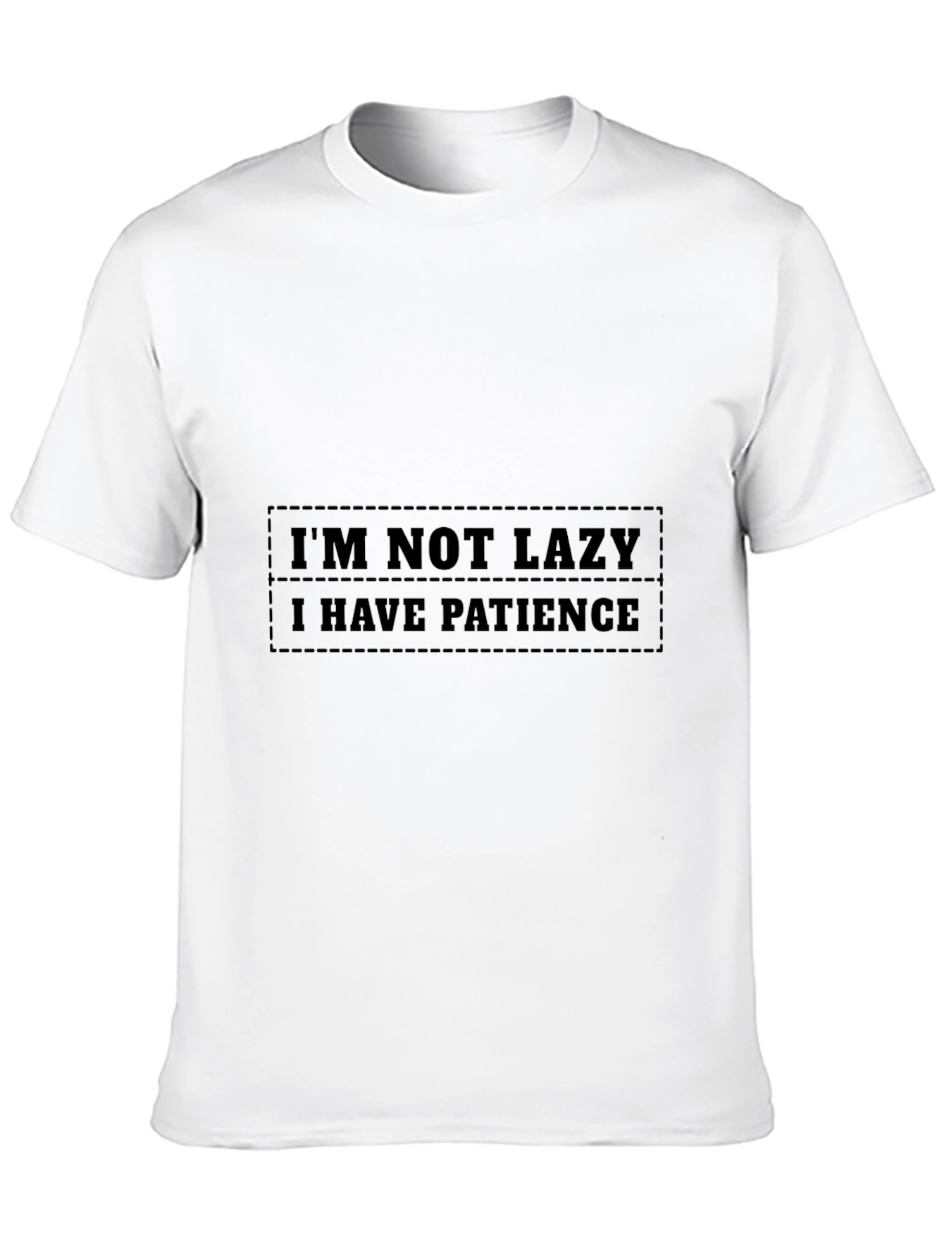 Patience Black Graphic Tee - Funny Slogan Shirt