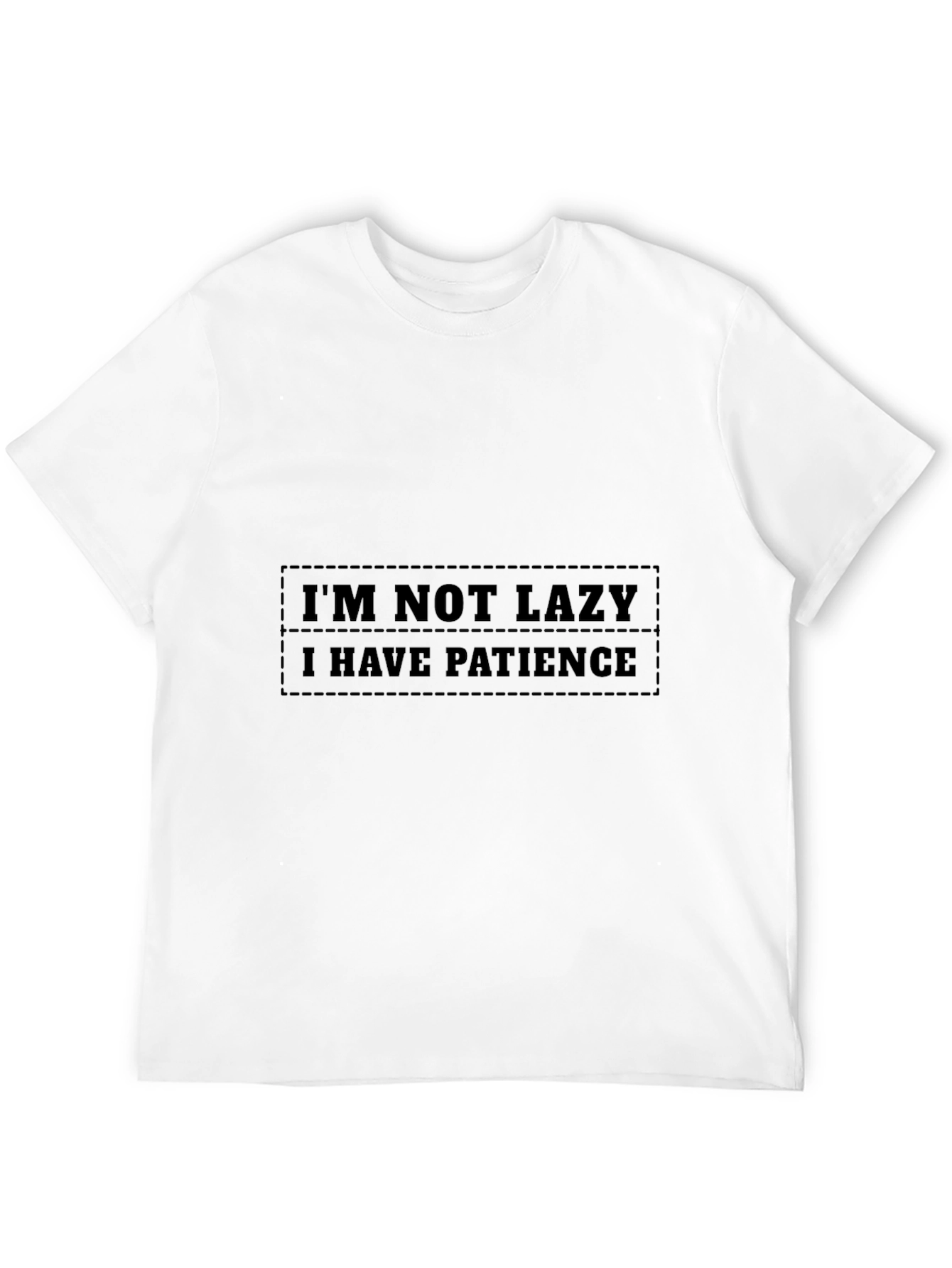 Patience Black Graphic Tee - Funny Slogan Shirt