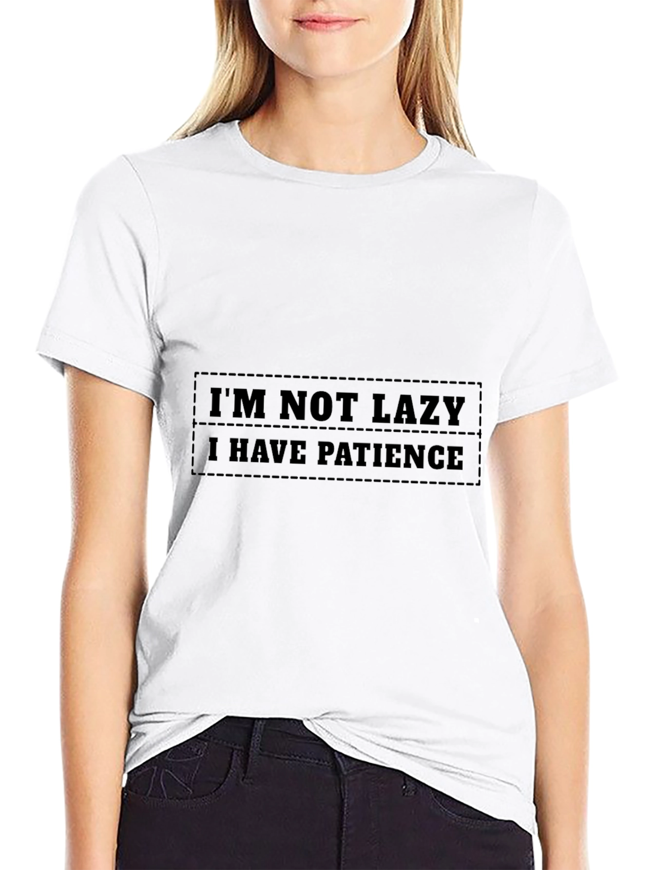 Patience Black Graphic Tee - Funny Slogan Shirt