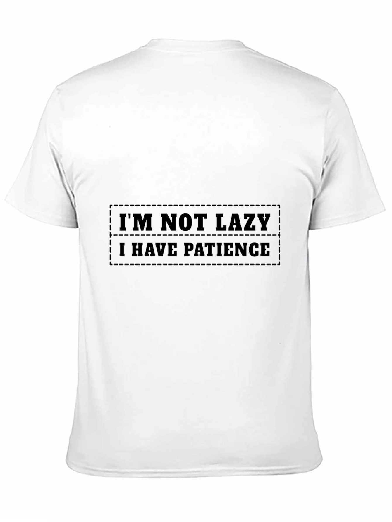 Patience Black Graphic Tee - Funny Slogan Shirt