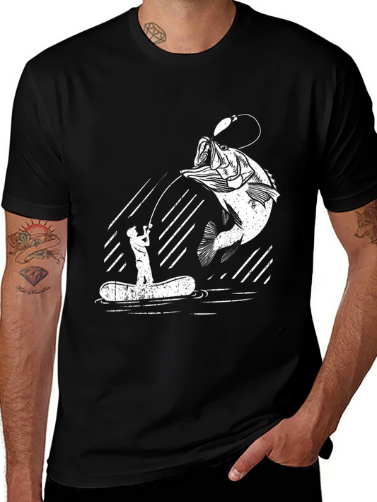 Fishing Graphic Tee - Bass Catch!