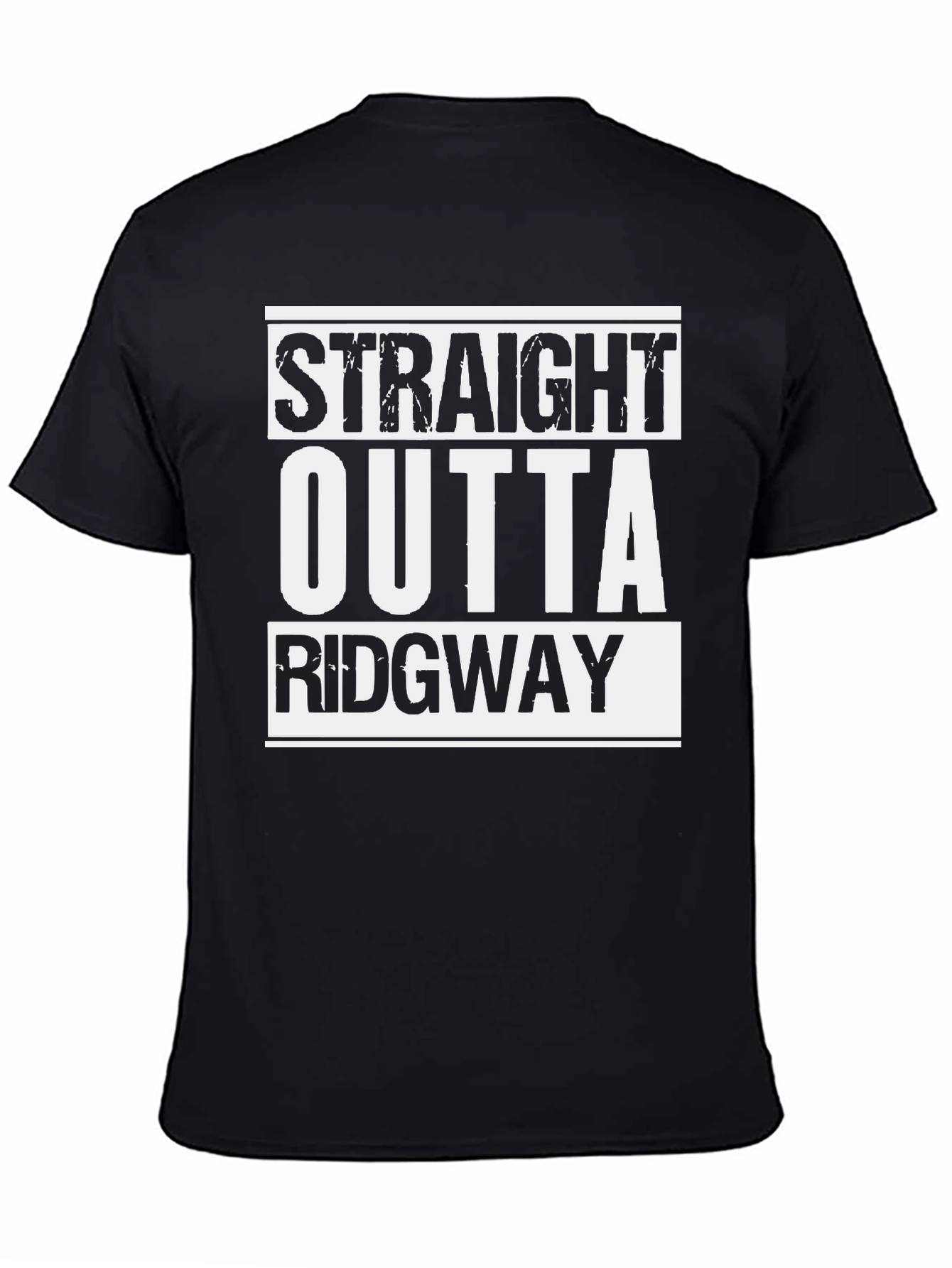Straight Outta Ridgway Black T-Shirt