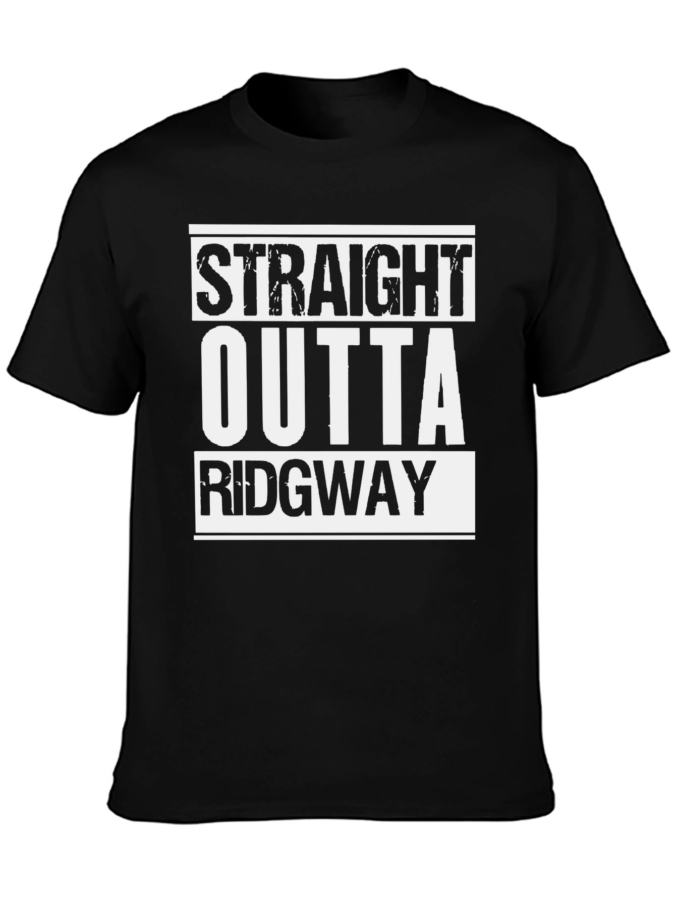 Straight Outta Ridgway Black T-Shirt