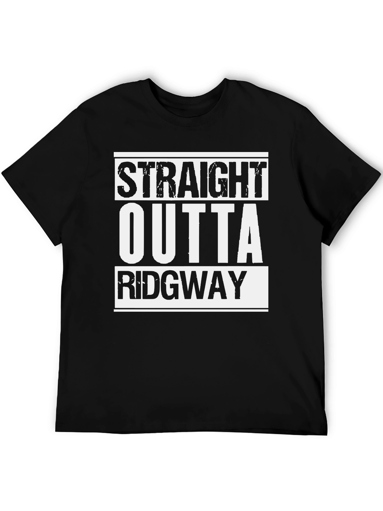 Straight Outta Ridgway Black T-Shirt
