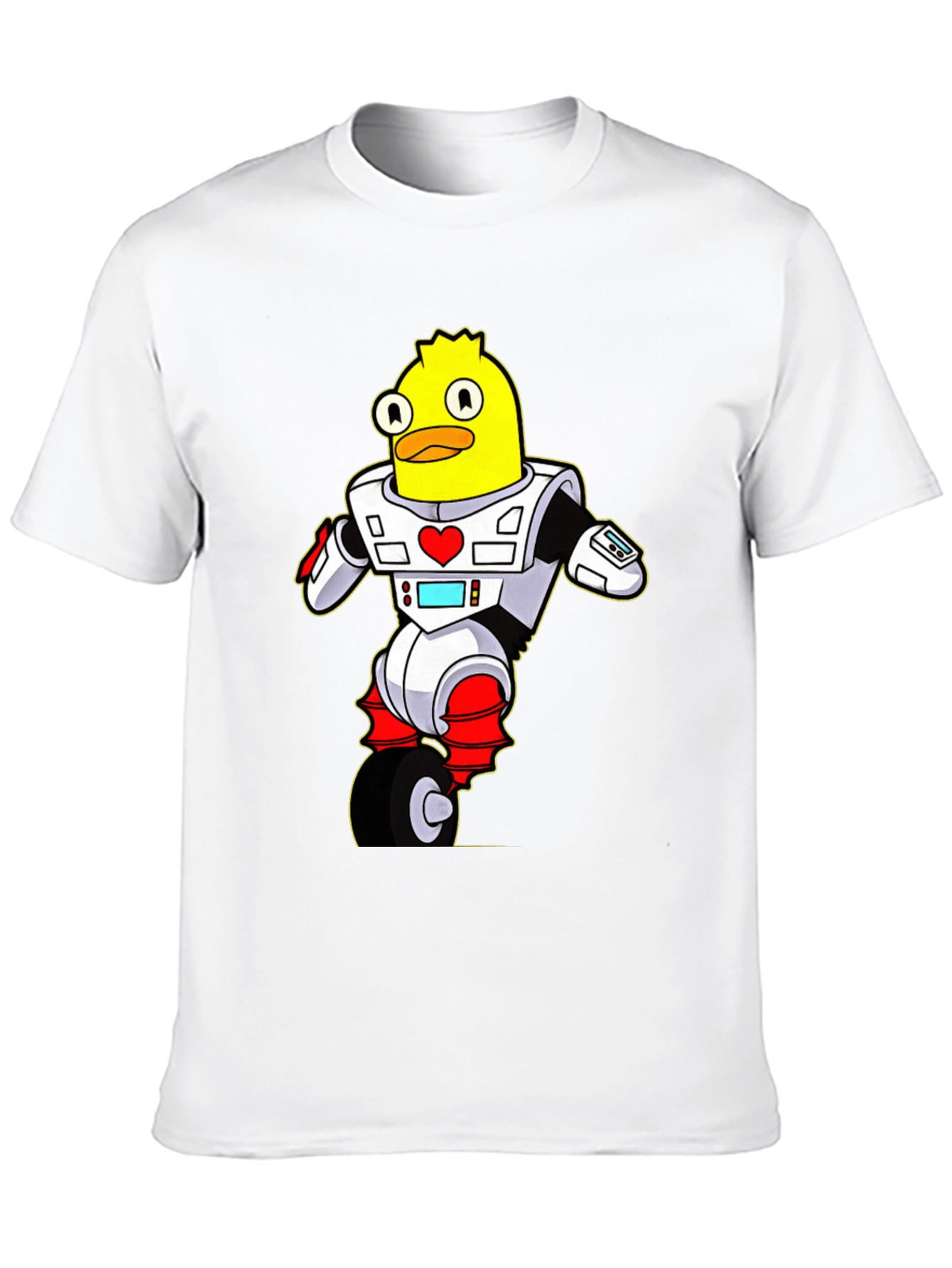 Robot Duck T-Shirt - Sci-Fi Cartoon Tee