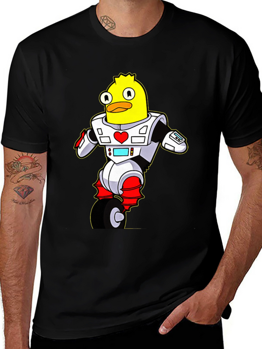Robot Duck T-Shirt - Sci-Fi Cartoon Tee