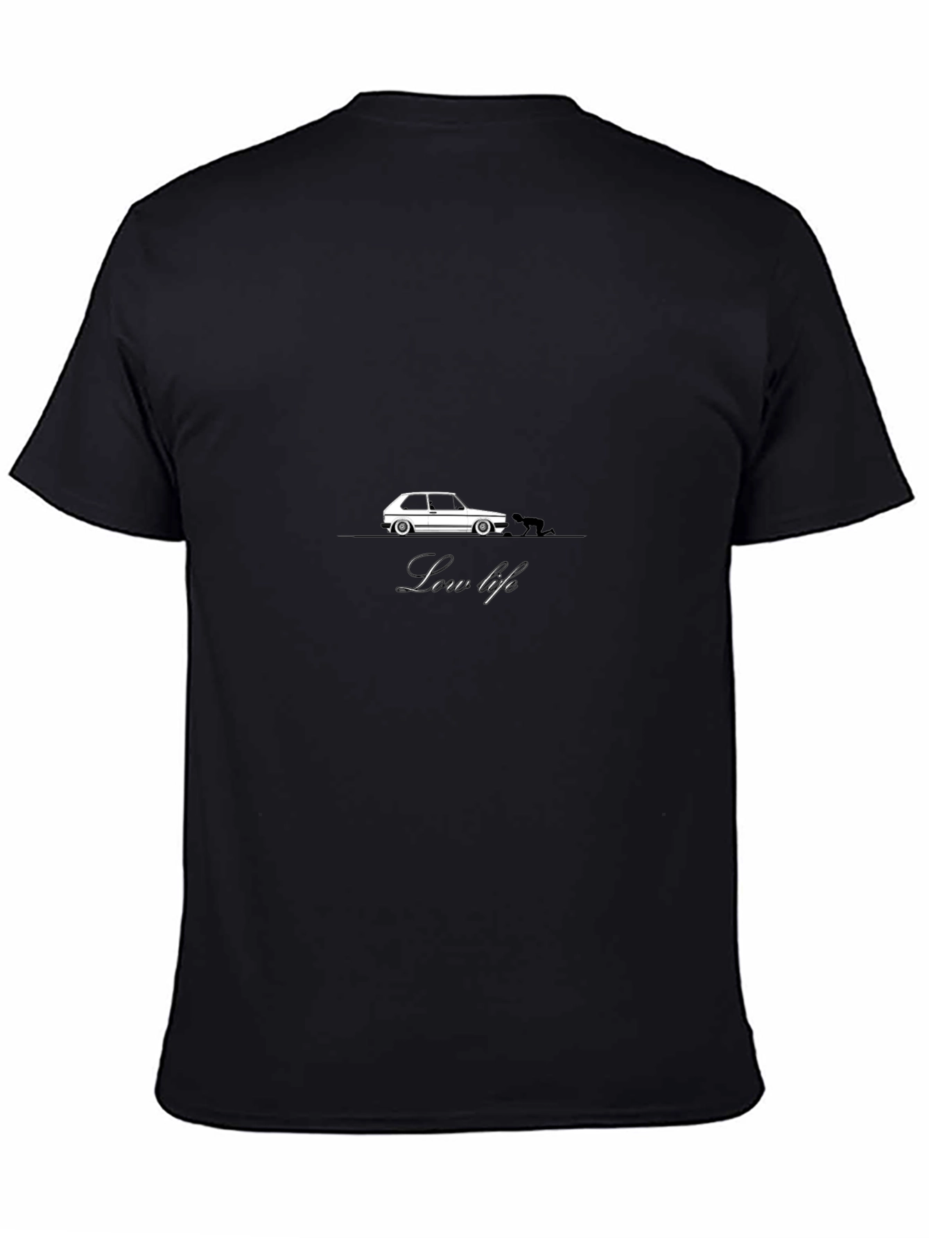 Low Life Car Graphic T-Shirt - Black