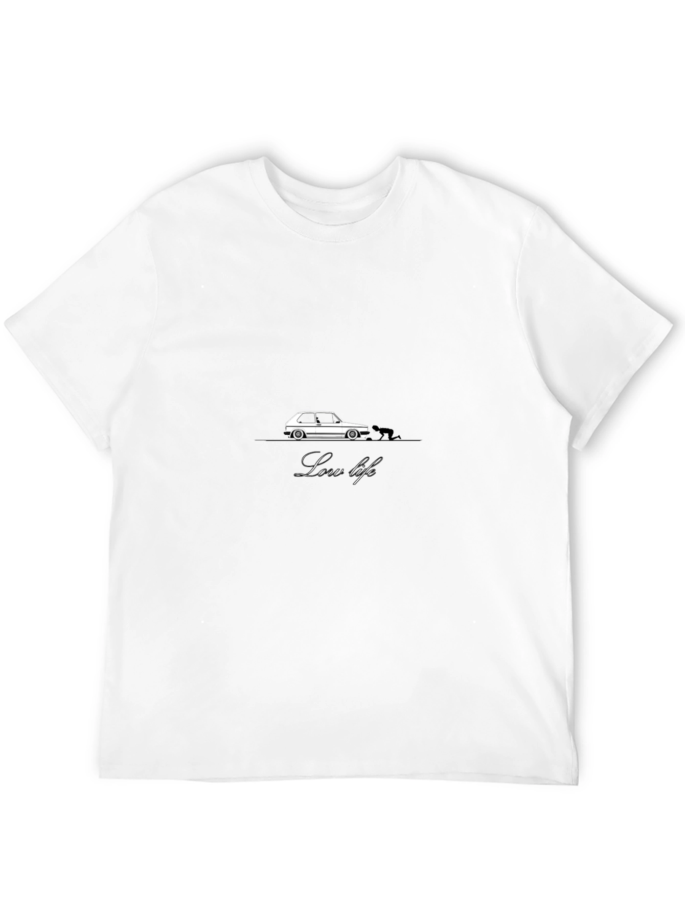Low Life Car Graphic T-Shirt - Black
