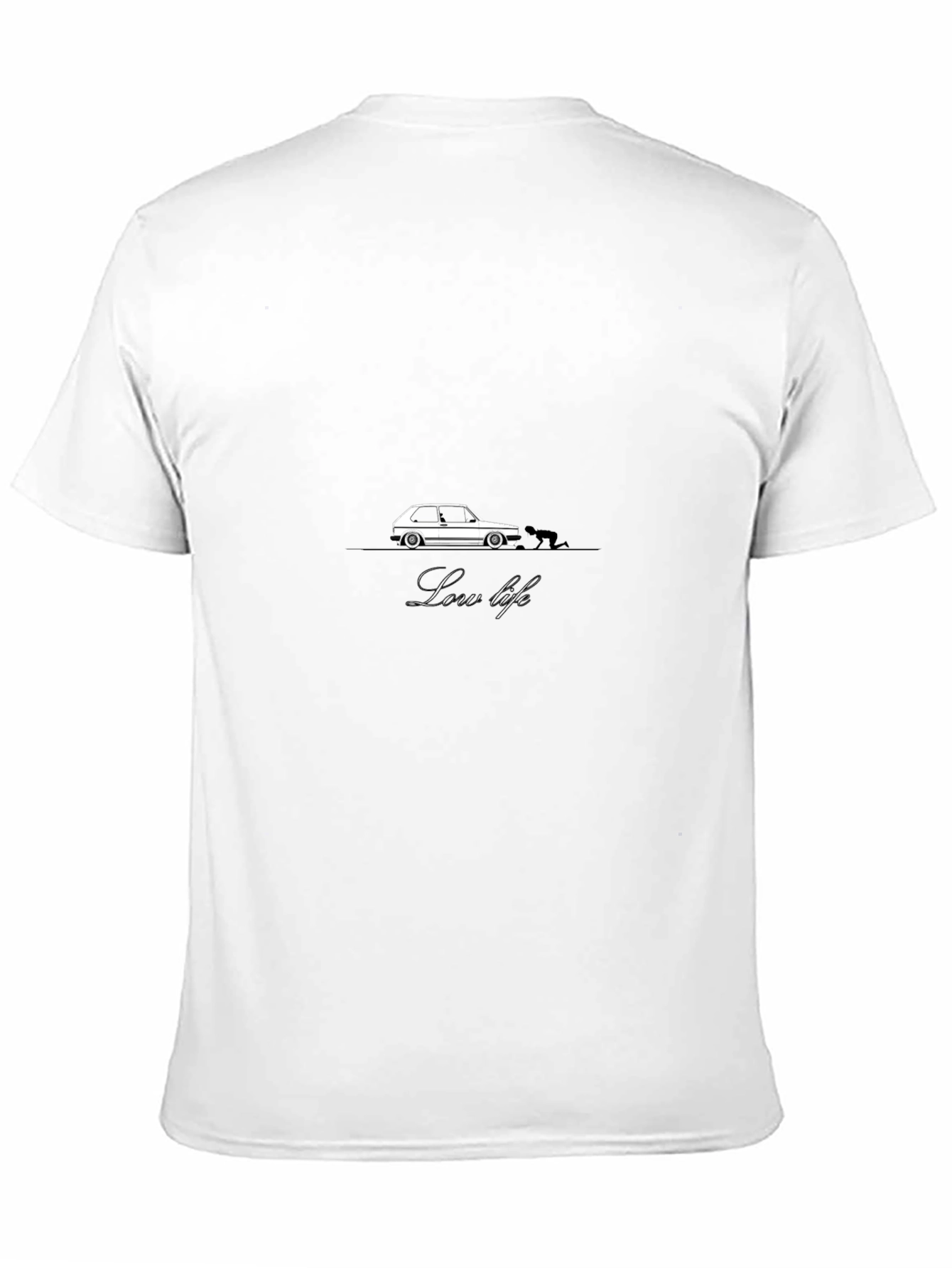 Low Life Car Graphic T-Shirt - Black