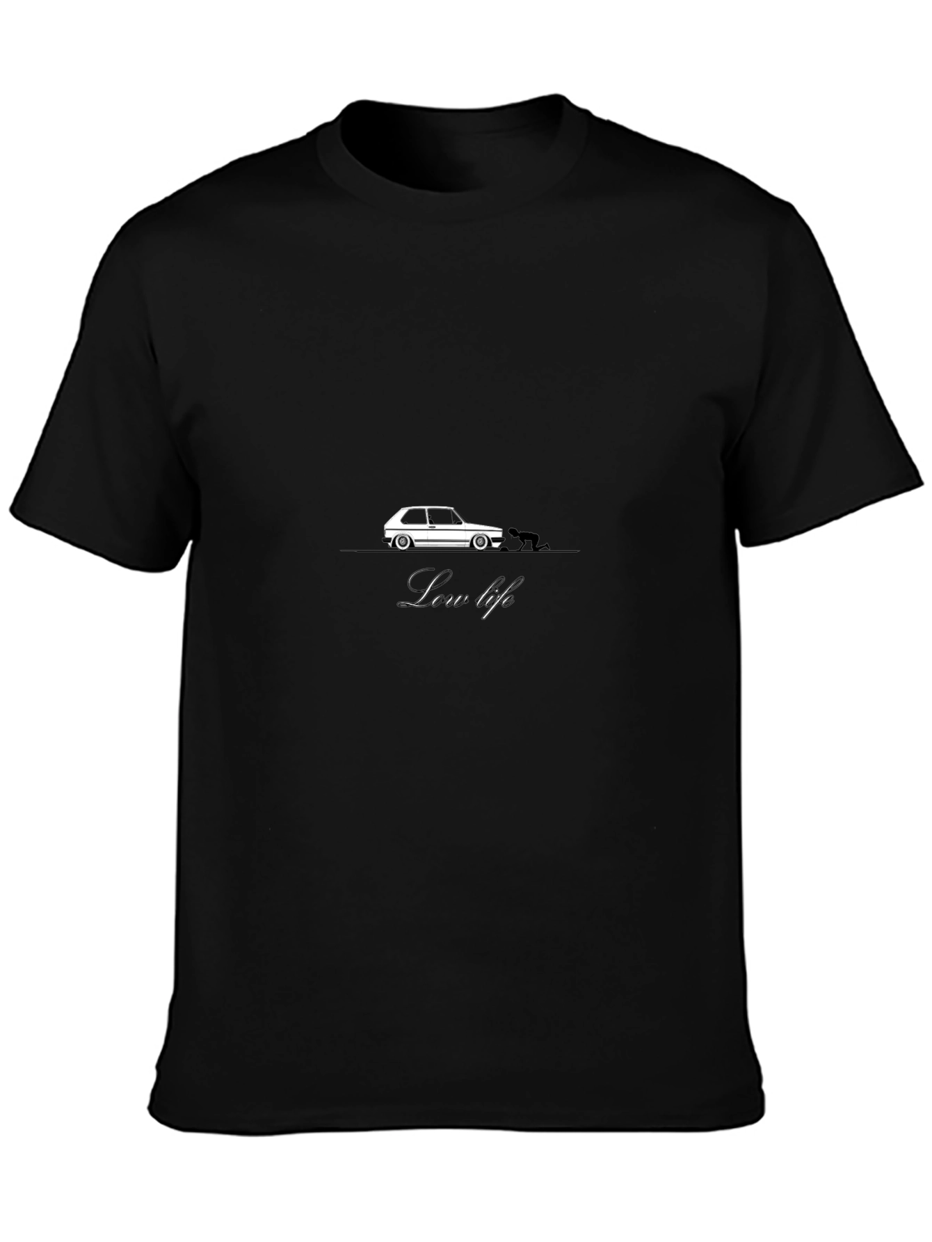 Low Life Car Graphic T-Shirt - Black