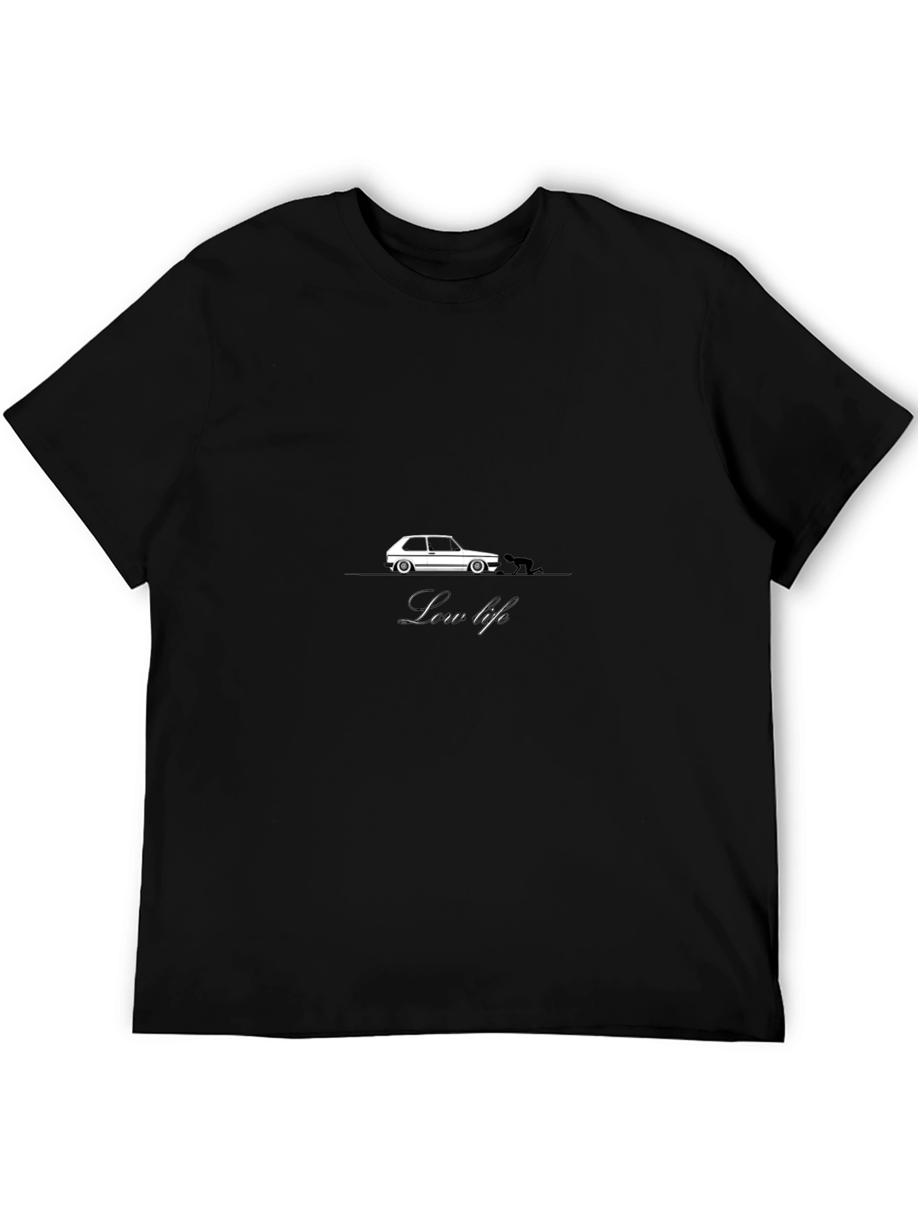 Low Life Car Graphic T-Shirt - Black