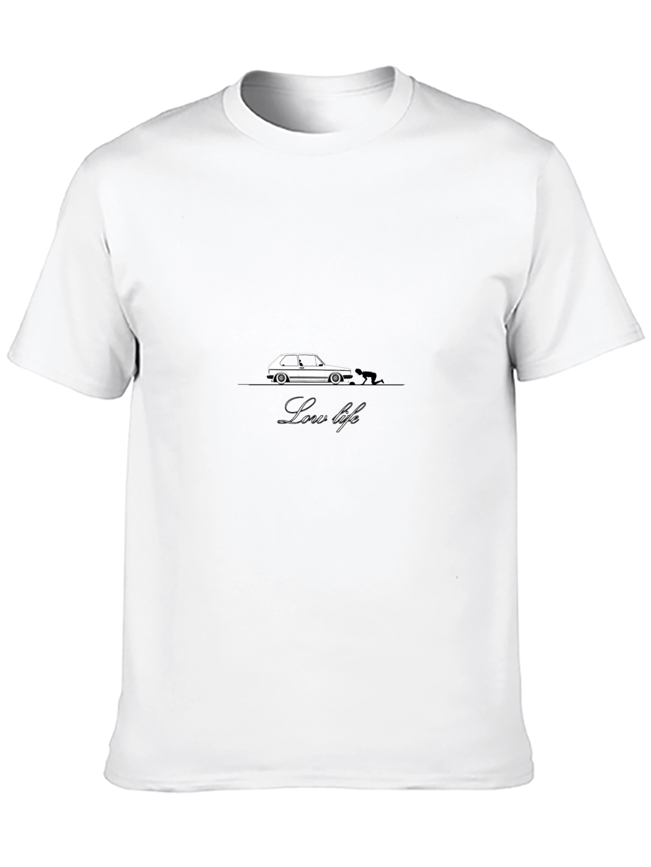 Low Life Car Graphic T-Shirt - Black