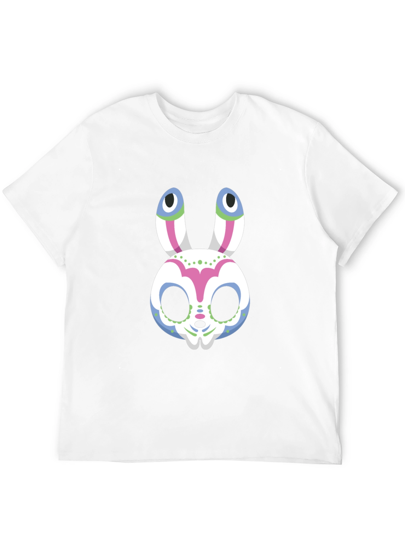 Sugar Skull Bunny Graphic Tee - Halloween