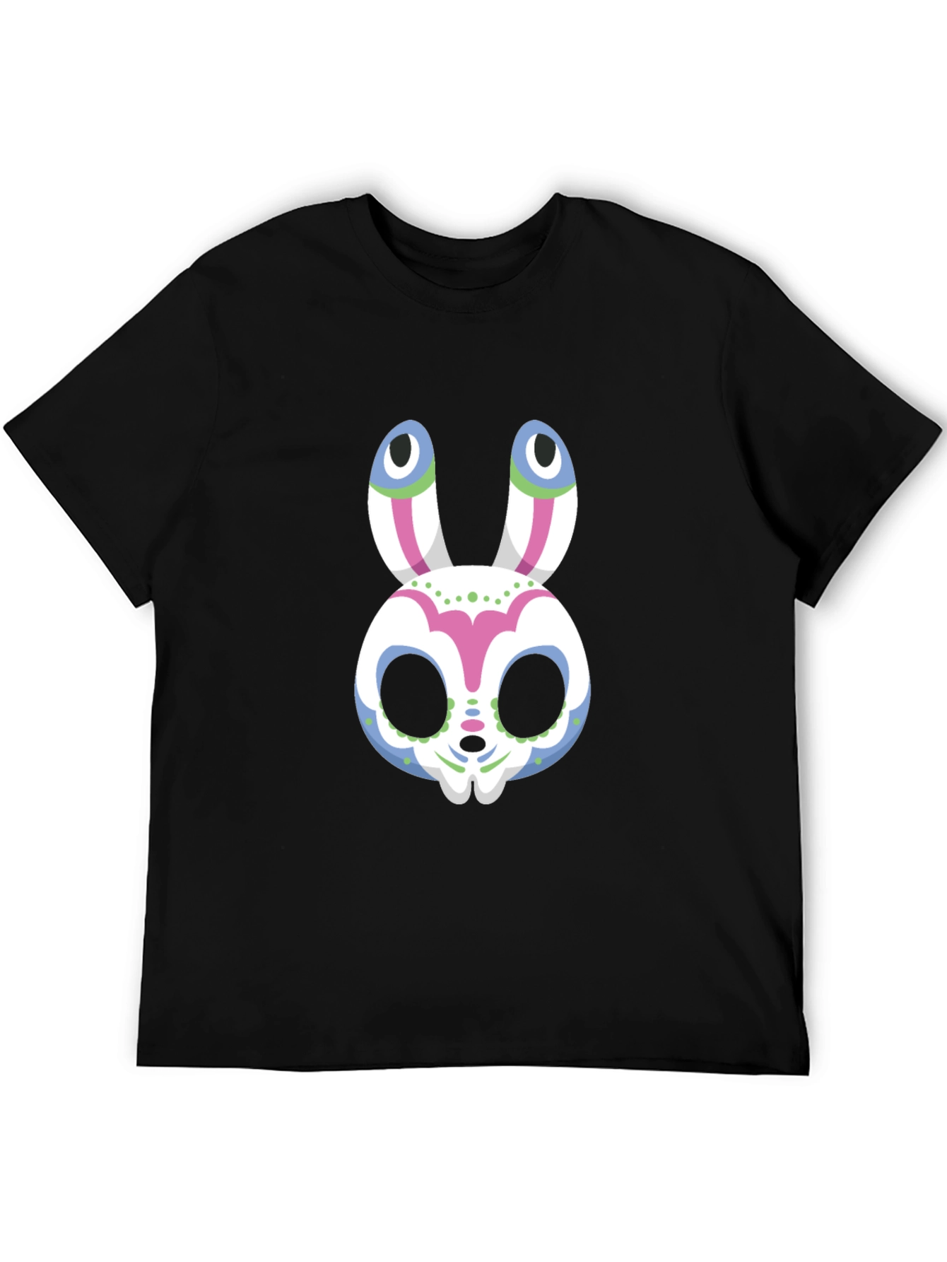 Sugar Skull Bunny Graphic Tee - Halloween