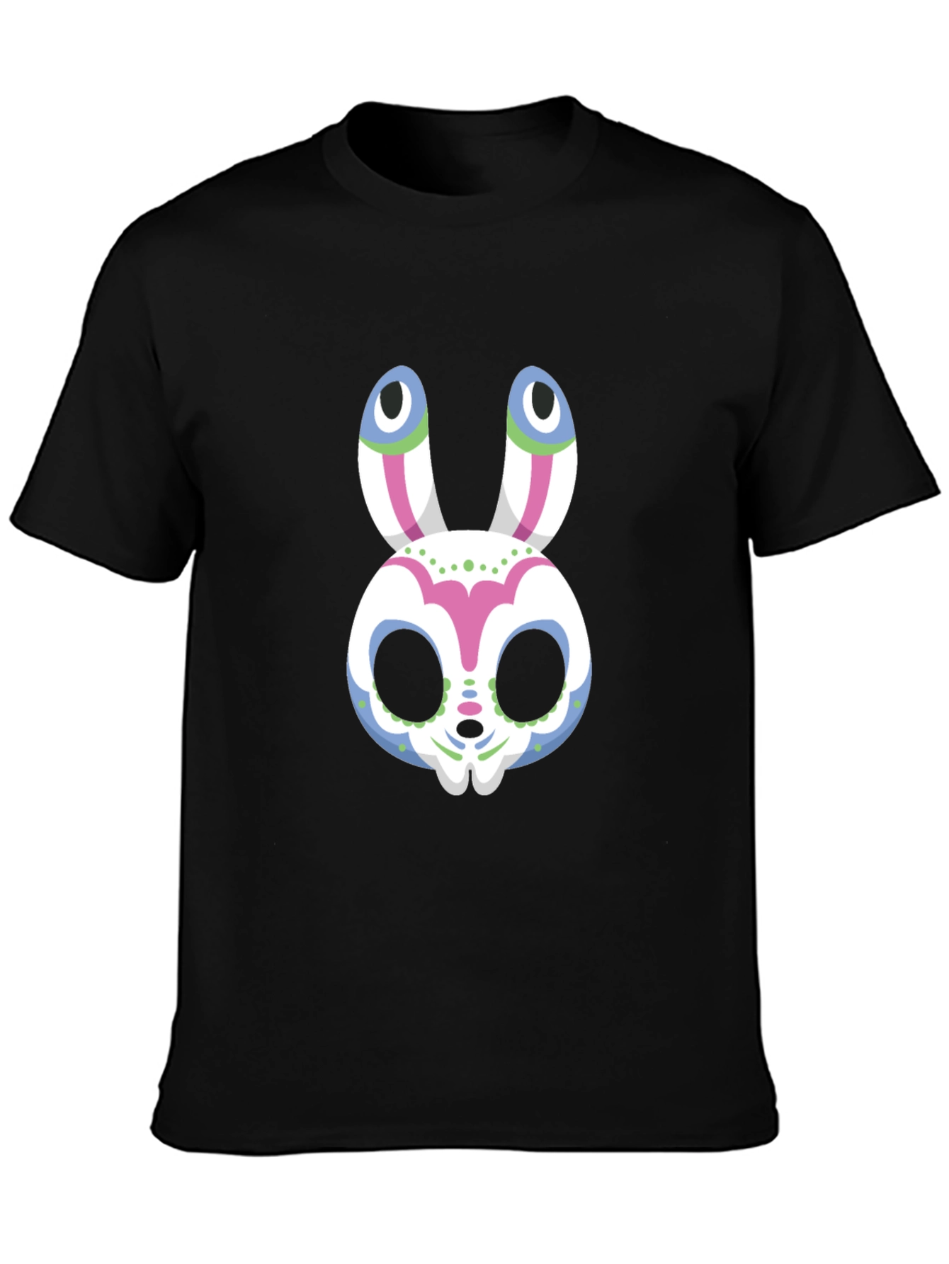 Sugar Skull Bunny Graphic Tee - Halloween
