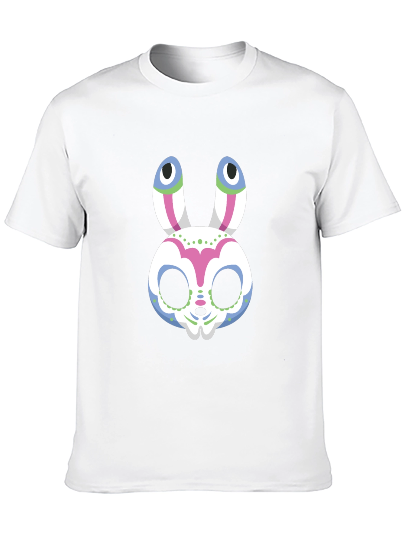 Sugar Skull Bunny Graphic Tee - Halloween