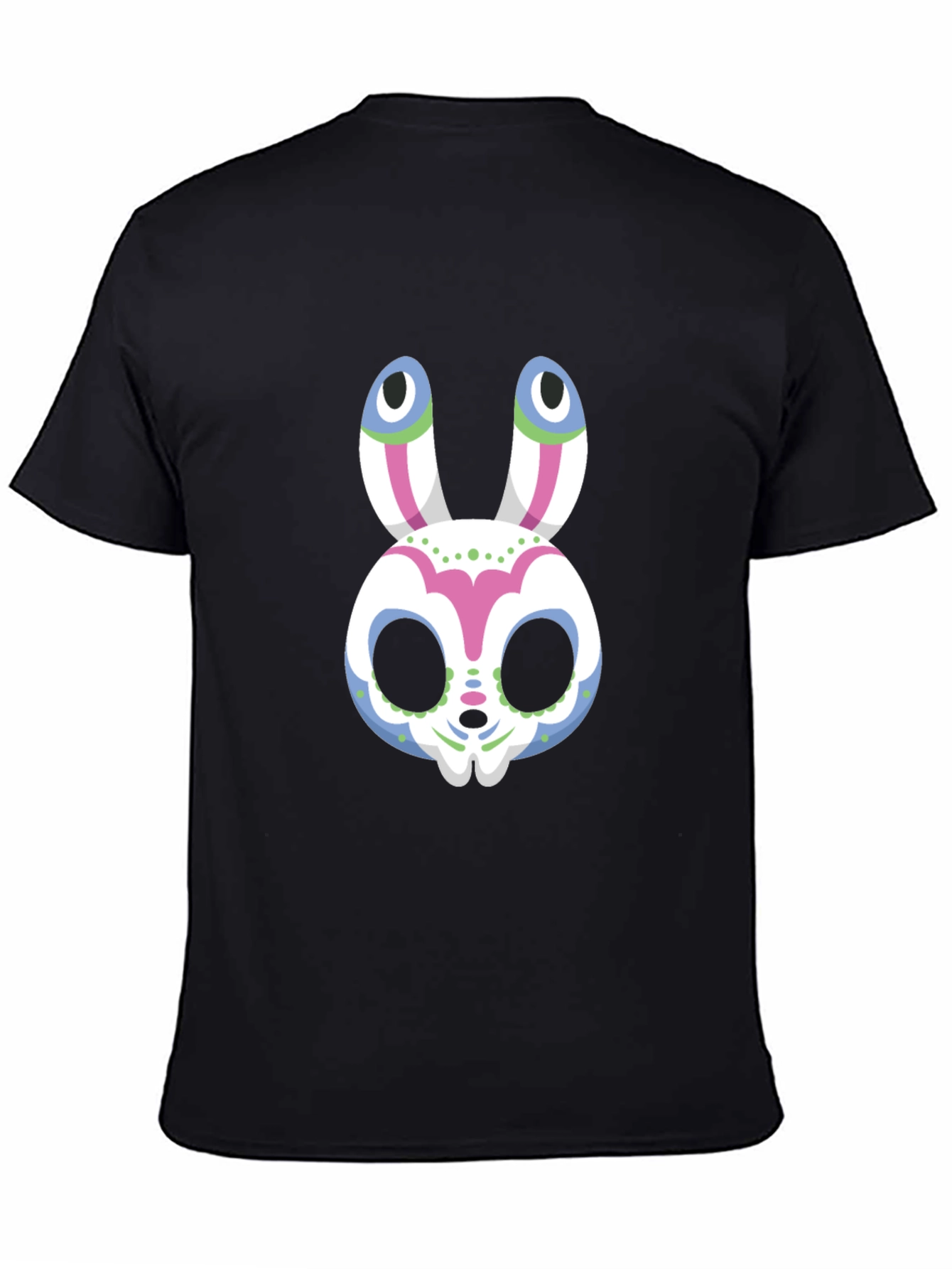 Sugar Skull Bunny Graphic Tee - Halloween