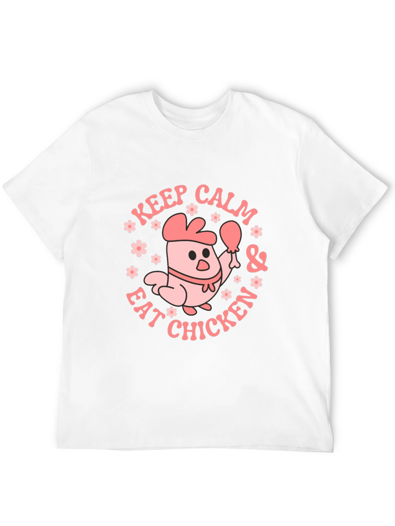 Keep Calm & Eat Chicken Graphic Tee