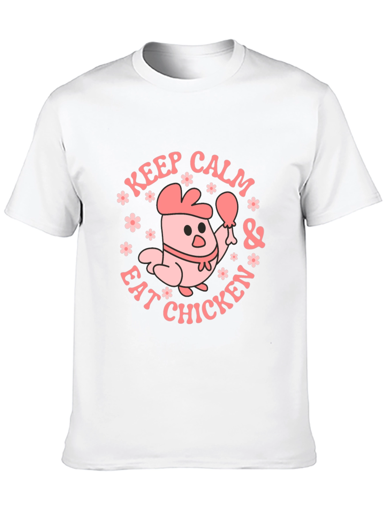 Keep Calm & Eat Chicken Graphic Tee