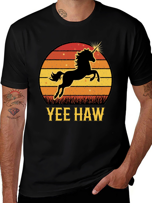 Yee Haw Unicorn T-Shirt - Western Style