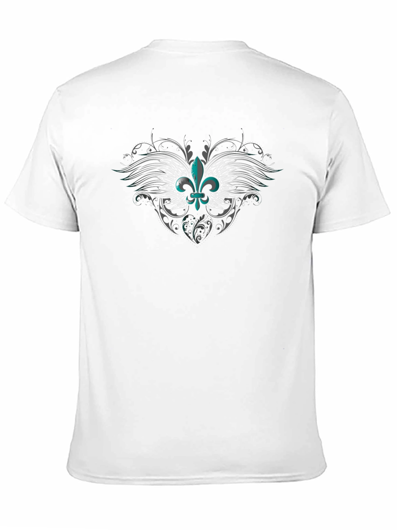 Fleur-de-lis Graphic Print Mens T-Shirt