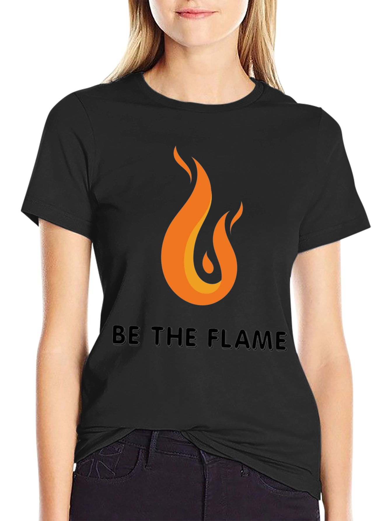 Be the Flame Graphic Tee - Black