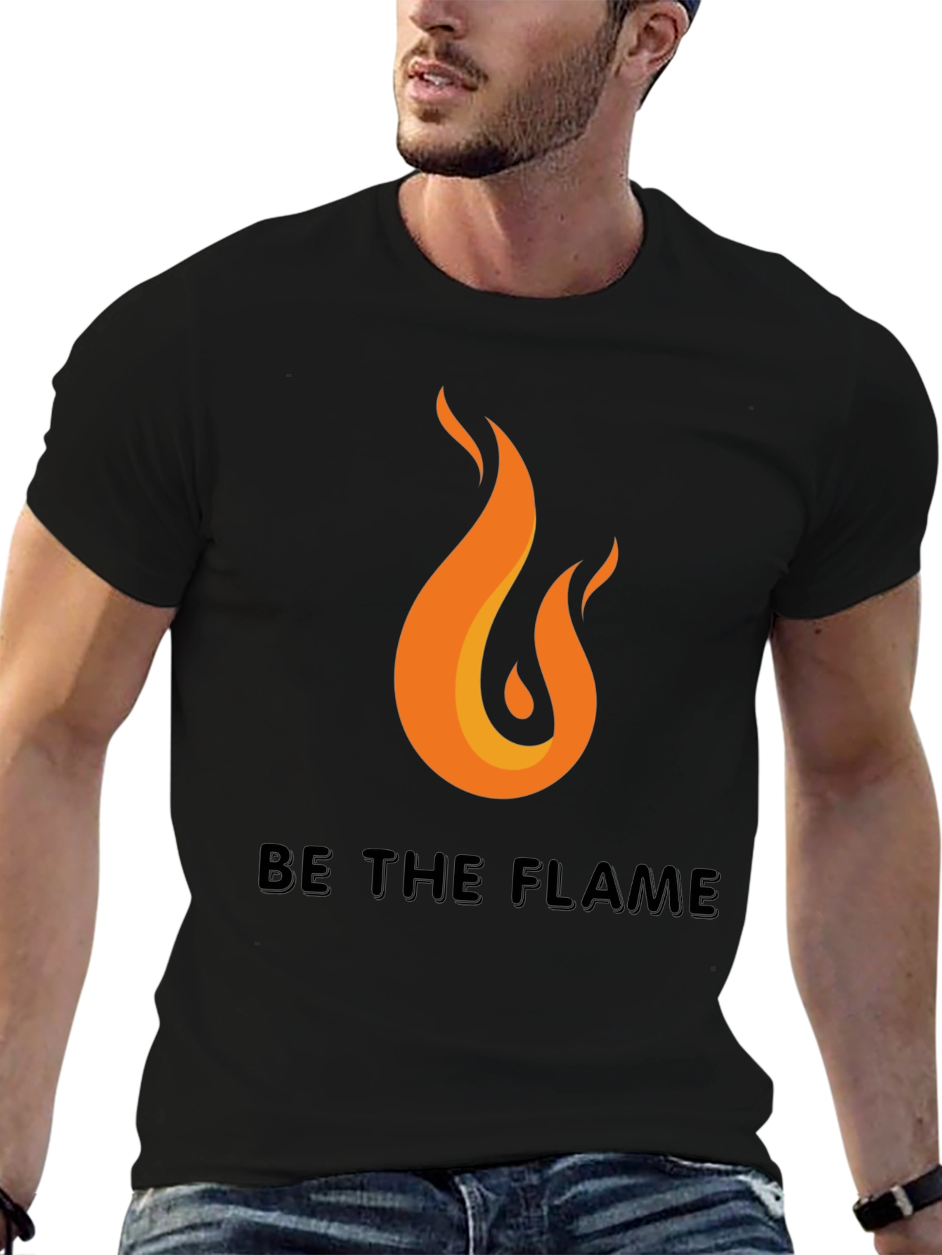 Be the Flame Graphic Tee - Black