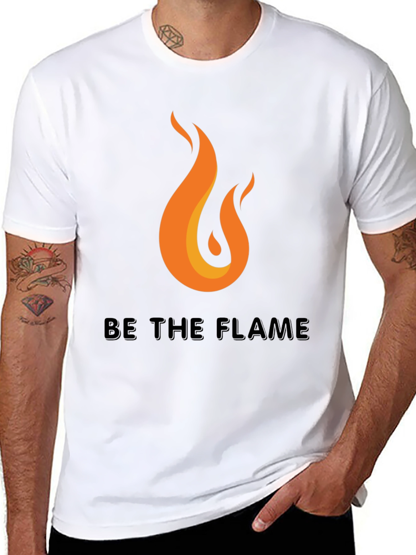Be the Flame Graphic Tee - Black
