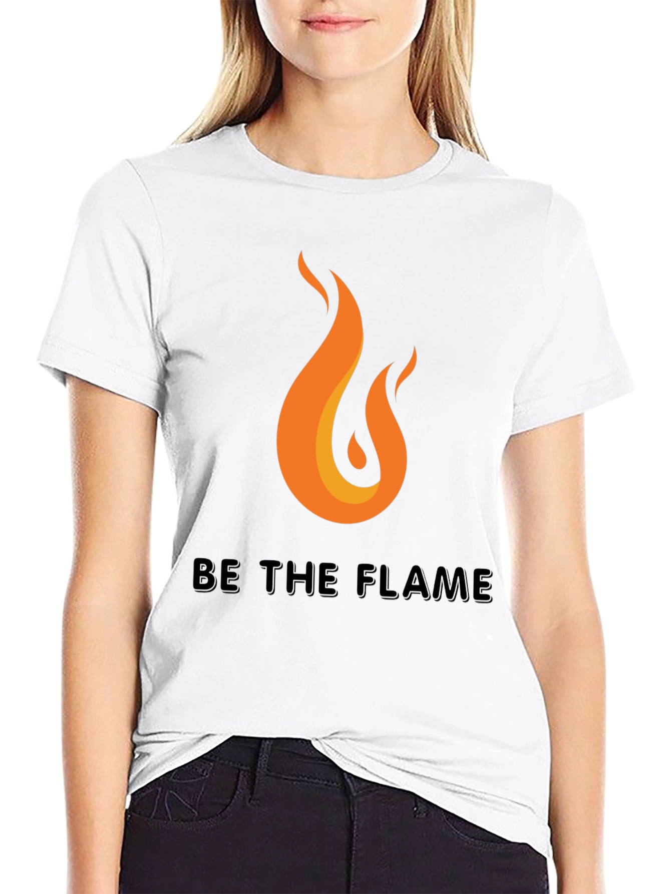 Be the Flame Graphic Tee - Black