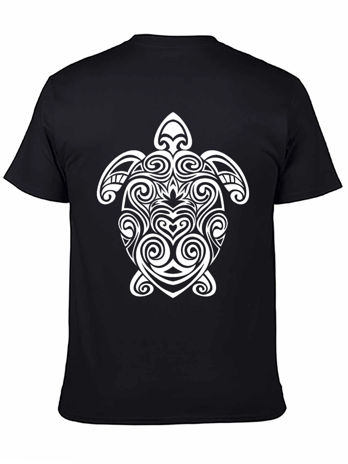 Tribal Turtle Graphic Tee - Black