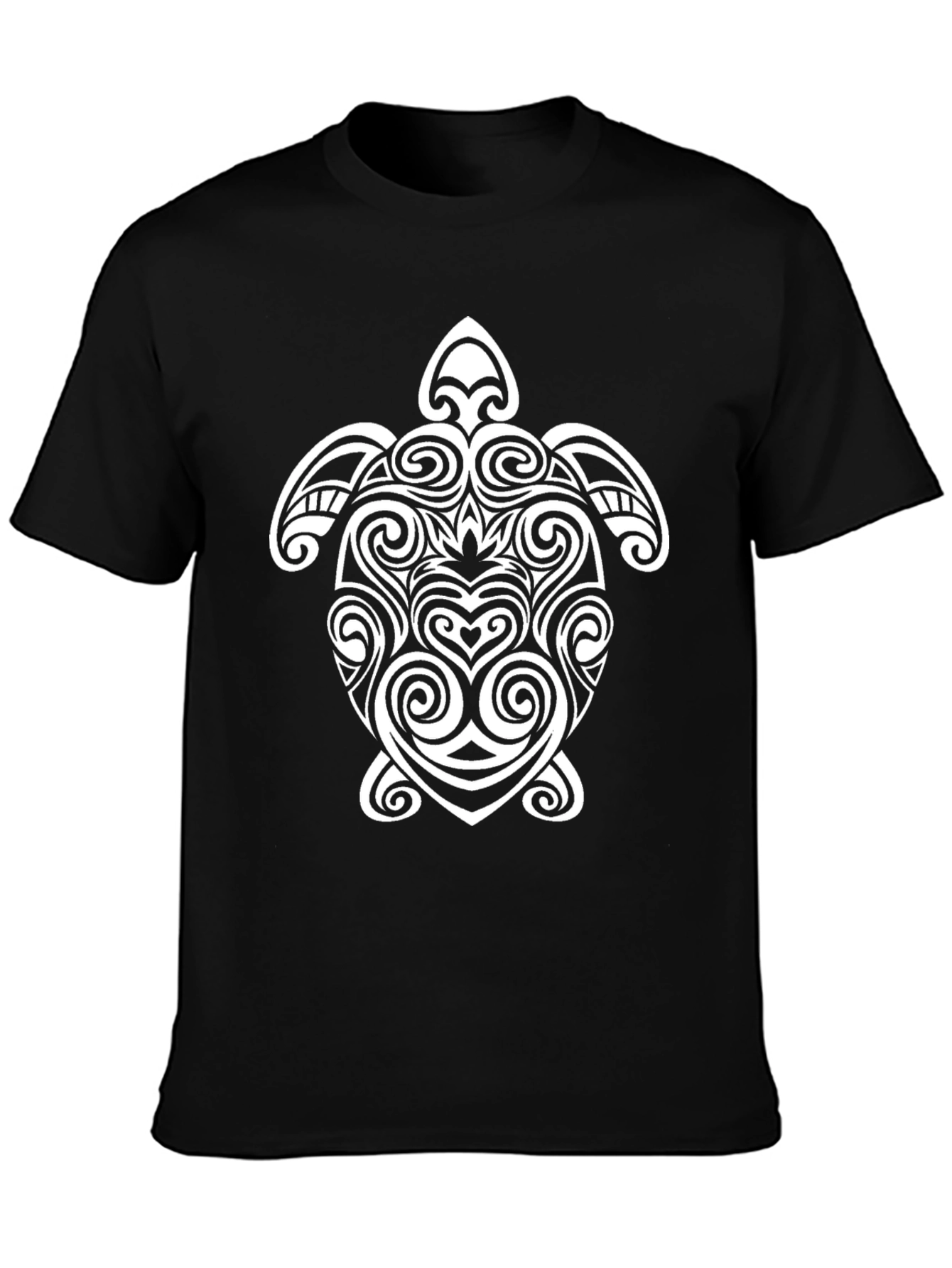 Tribal Turtle Graphic Tee - Black